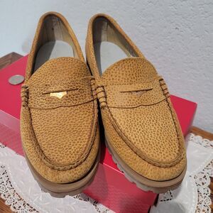 SEBAGO Six Degrees Penny Loafers tumbled ostrich leather 7.5M Womens Shoe